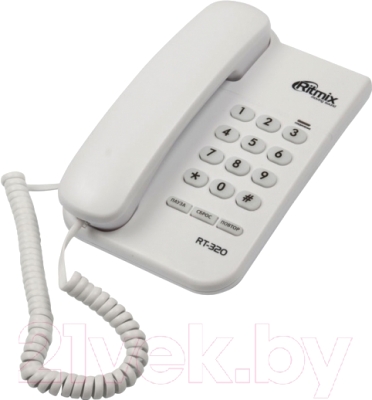 Проводной телефон Ritmix RT-320 (белый)