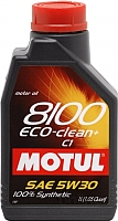 Моторное масло Motul 8100 Eco-clean + 5W30 / 101580 (1л) - 