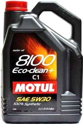 Моторное масло Motul 8100 Eco-clean+ 5W30 / 101584 (5л)
