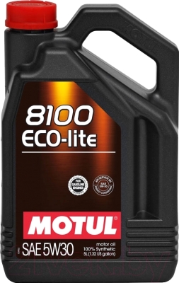 Моторное масло Motul 8100 Eco-lite 5W30 / 104989 (5л)