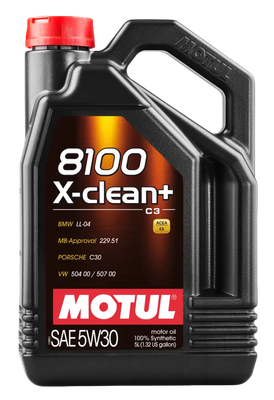 Моторное масло Motul 8100 X-clean+ 5W30 / 106377 (5л) -