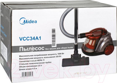 Пылесос Midea VCC34A1