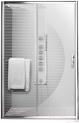 Душевая дверь Roltechnik Proxima Line Design Plus PXD2N/120 (хром/стекло с узором)