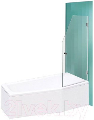Стеклянная шторка для ванны Roltechnik SaniPro Screen Mini 65 (хром/прозрачное стекло)