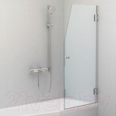 Стеклянная шторка для ванны Roltechnik SaniPro Screen Mini 65 (хром/прозрачное стекло)