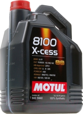 

Моторное масло Motul, 8100 X-cess 5W40 / 102870