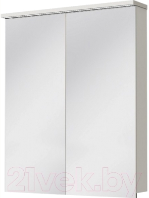 Шкаф с зеркалом для ванной Ювента Monza MnMC-60 (белый)