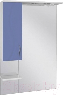 Шкаф с зеркалом для ванной Ювента Briz БШН32-65 (голубой левый)