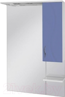 Шкаф с зеркалом для ванной Ювента Briz БШН32-65 (голубой, правый)