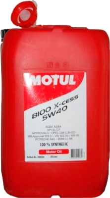 Моторное масло Motul 8100 X-cess 5W40 / 103988 (20л)