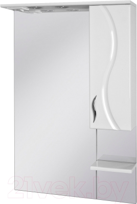 Шкаф с зеркалом для ванной Ювента Briz БШН32-75 (белый, правый)