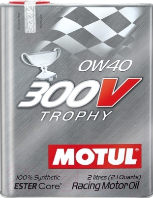 Моторное масло Motul 300V Trophy 0W40 / 104240 (2л)