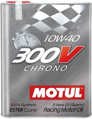 Моторное масло Motul 300V Chrono 10W40 / 104243 (2л)