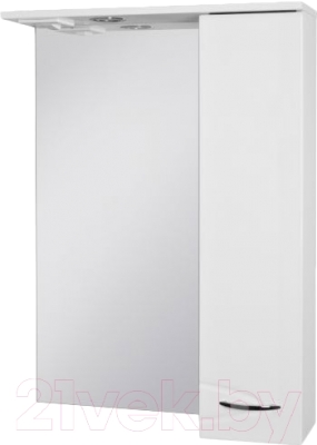Шкаф с зеркалом для ванной Ювента Рио ШНЗ1-60 (правый)