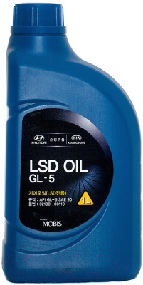 Трансмиссионное масло Hyundai/KIA LSD Oil 90 / 0210000110 (1л)