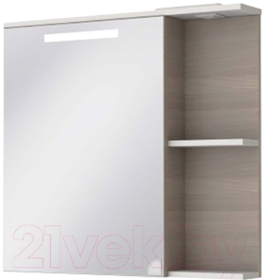 Шкаф с зеркалом для ванной Ювента Sofia new СнШН3-85 (песочный)