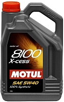 Моторное масло Motul 8100 X-cess 5W40 / 104256 (4л) - 