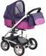 Миниатюра изображения товара Детская универсальная коляска Bebe Beni Igo 3 в 1 (фиолетовый/розовый)