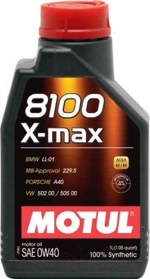 Моторное масло Motul 8100 X-max 0W40 / 104531 (1л)