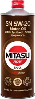 Моторное масло Mitasu Gold 5W20 / MJ-100-1 (1л)