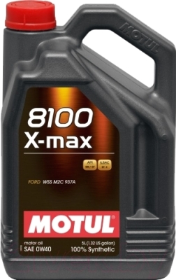 Моторное масло Motul 8100 X-max 0W40 / 104533 (5л)