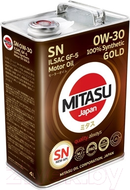 Моторное масло Mitasu Gold 0W30 / MJ-103-4 (4л)