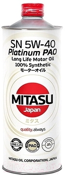 Моторное масло Mitasu Platinum 5W40 / MJ-112-1 (1л)