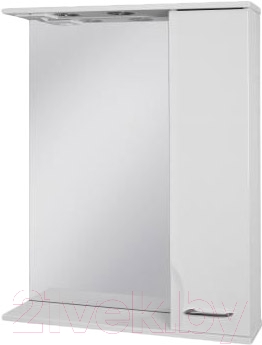 Шкаф с зеркалом для ванной Ювента Франческа ФШН32-65 (белый, правый)