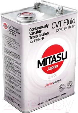 Трансмиссионное масло Mitasu CVT Fluid 100% Synthetic / MJ-322-4 (4л)