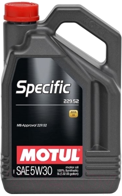 Моторное масло Motul Specific 229.52 5W30 / 104845 (5л)