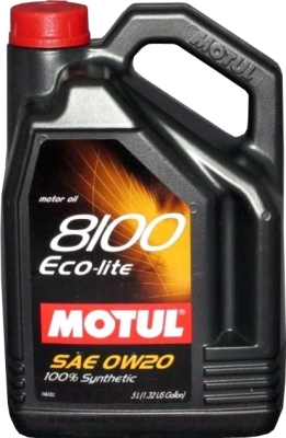 Моторное масло Motul 8100 Eco-lite 0W20 / 104983 (5л)