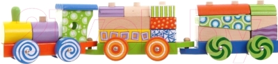 Развивающая игрушка Eco Toys Поезд с кубиками 2009