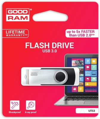 Usb flash накопитель Goodram UTS3 16GB (UTS3-0160K0R11) (черный)