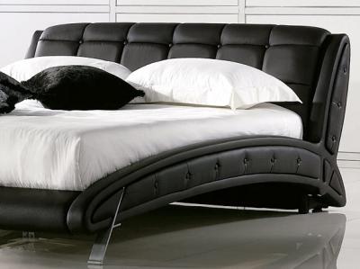 Двуспальная кровать Королевство сна K6662 160x200 (черный) - в интерьере