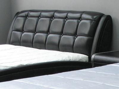 Двуспальная кровать Королевство сна K6662 160x200 (черный) - изголовье
