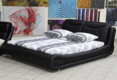 Двуспальная кровать Королевство сна JY103 160x200 (черный) - в интерьере