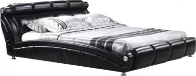 Двуспальная кровать Королевство сна W016 160x200 (черный) - общий вид
