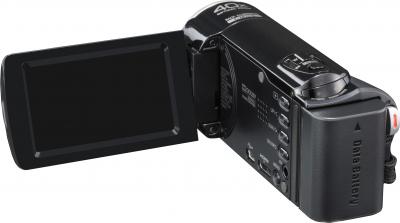 Видеокамера JVC GZ-E305 Black - вид сзади