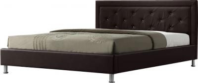 Полуторная кровать Королевство сна Fancy 140x200 (темно-коричневая) - общий вид