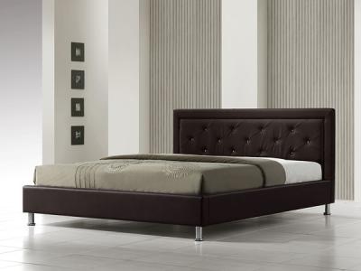 Полуторная кровать Королевство сна Fancy 140x200 (темно-коричневая) - в интерьере