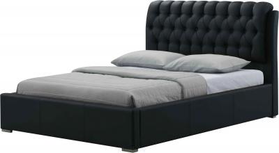 Двуспальная кровать Королевство сна Casa 160x200 (темно-коричневая, с основанием) - общий вид