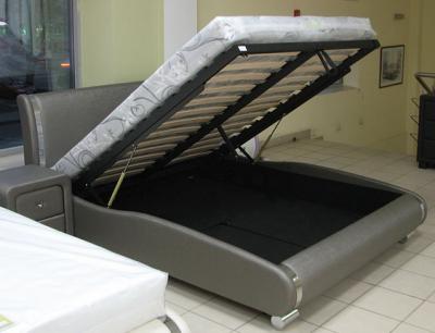 Двуспальная кровать Королевство сна Afrodita 160x200 (черная, с подъемным механизмом) - подъемный механизм
