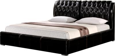 Двуспальная кровать Королевство сна Sophia 160x200 (черная, без основания) - общий вид