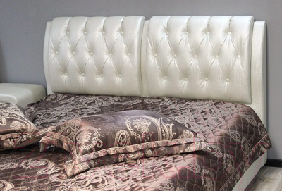 Двуспальная кровать Королевство сна Sophia 160x200 (белая, с подъемным механизмом)