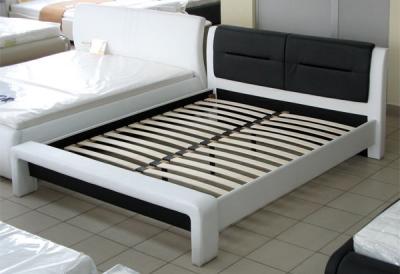 Двуспальная кровать Королевство сна Chello 180x200 (черно-белая) - общий вид
