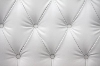 Двуспальная кровать Королевство сна Casa 180x200 (белая, без основания) - кожаная обивка