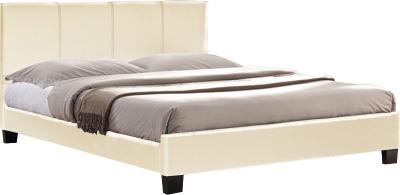 Двуспальная кровать Королевство сна 8036 160x200 (ванильно-кремовый) - общий вид