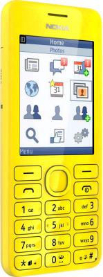 Мобильный телефон Nokia Asha 206 Dual Yellow - общий вид