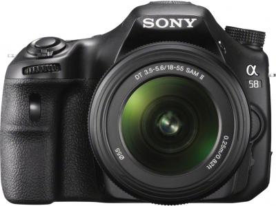 Зеркальный фотоаппарат Sony SLT-A58K - вид спереди
