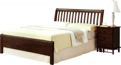 Полуторная кровать Королевство сна 3601 120x200 (венге) - общий вид с тумбой